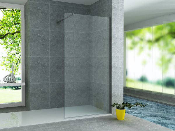 Glaswand Voor Inloopdouche - 1000 X 2000mm - Helder Glas