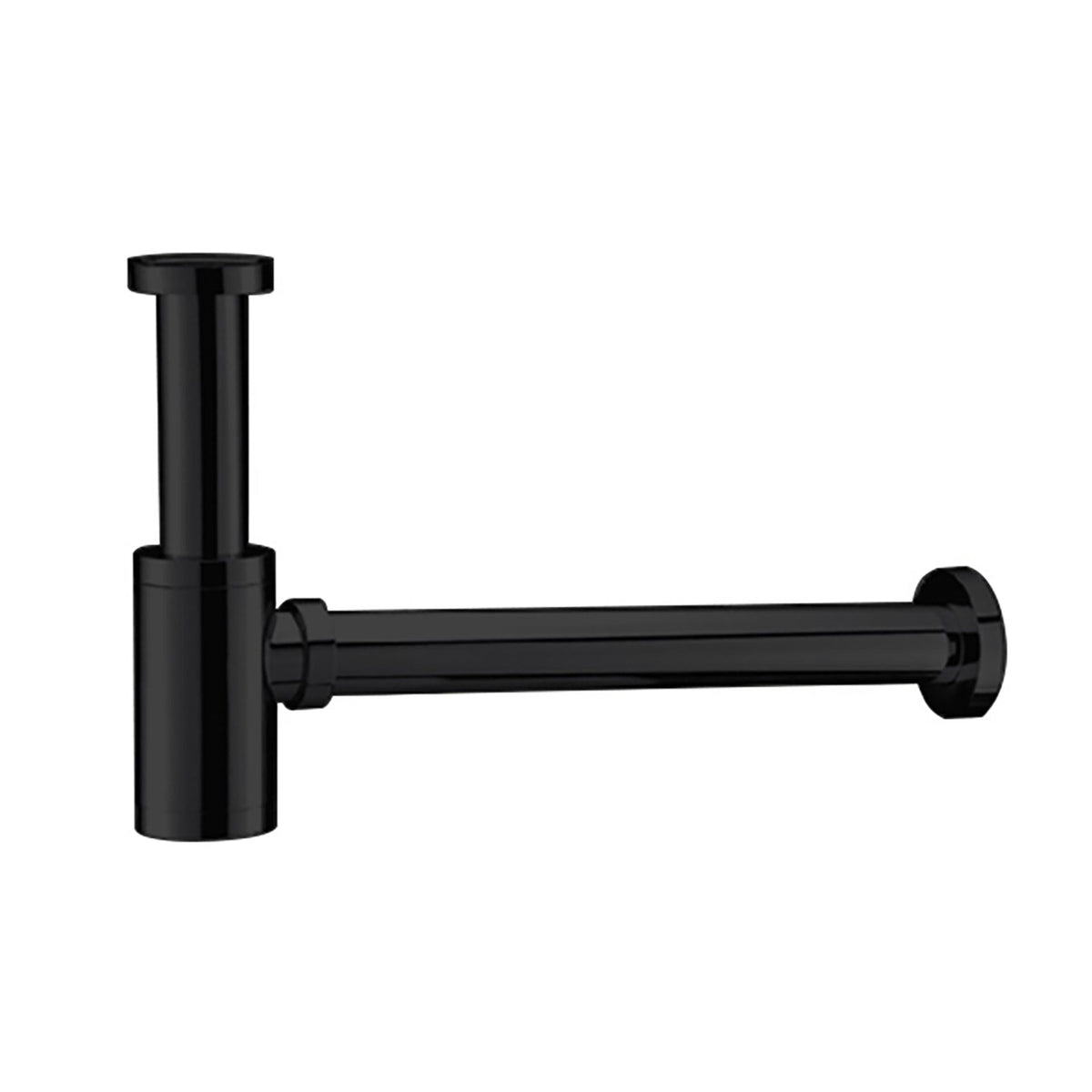 UNIFORMA SIFON VOOR WASTAFEL EN FONTEIN - MAT ZWART (PVD)