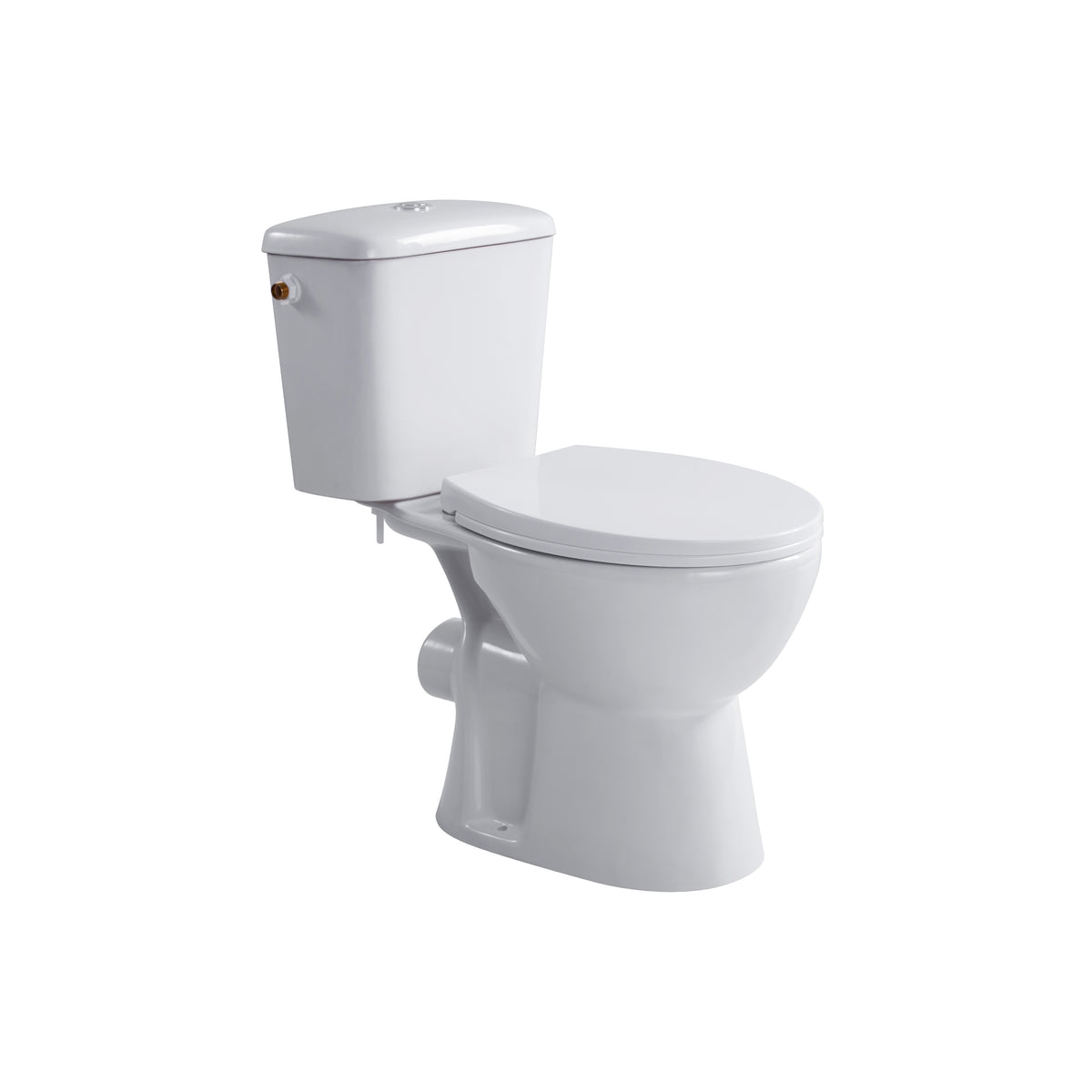 Aloni Pro Duoblok - Staand Toilet - Randloos - P-trap - Muuruitlaat - Met Reservoir - Met Spoelmechanisme - Dubbele Spoelfunctie 4/6l - Met Zitting - Softclose - Quick Release - 39x73x67 Cm