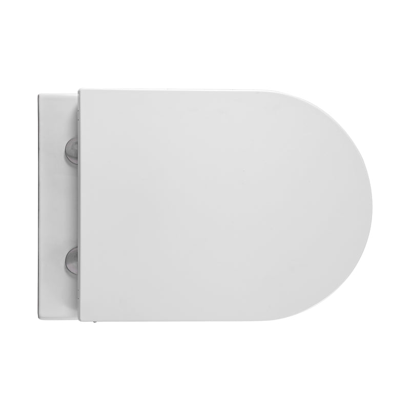 Sorei Hvita Pro Hangtoilet Met Bidet - Randloos - Met Bidetkraan Koud En Warm Water - Met Zitting - 52,5cm - Glanzend Wit