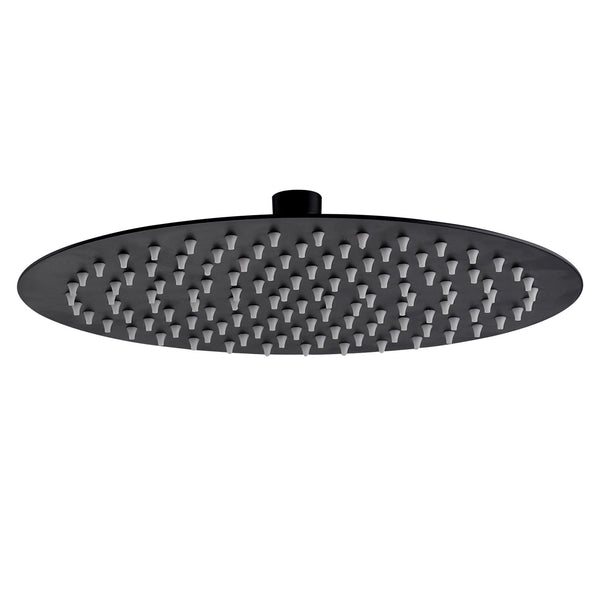 ALONI ROND REGENDOUCHE RVS MAT ZWART Ø20CM