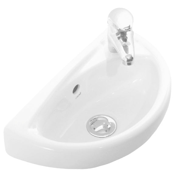 Keramische Fontein Wit Met Kraangat 39x23cm