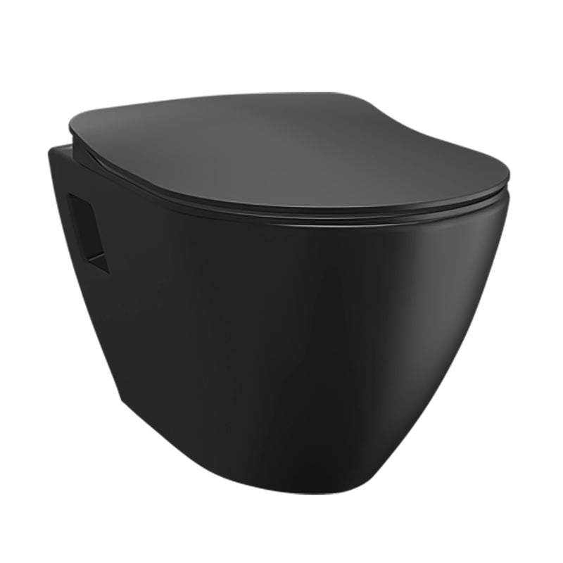 Kiyora Sumi Hangtoilet - Zonder Zitting - Houtskool Zwart