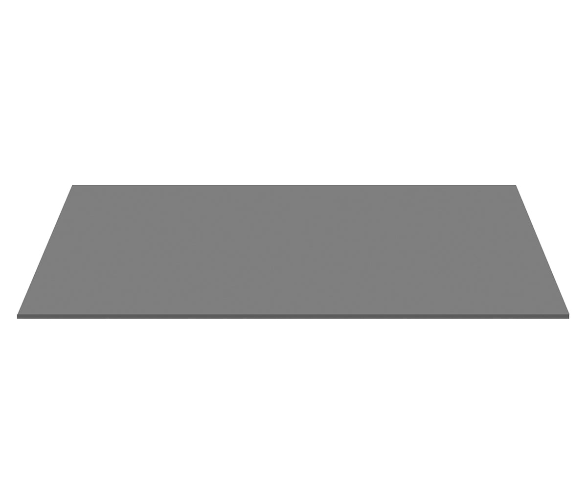 Aloni Wastafeltablet Mdf (118.4x45.5x2.6 Cm) - Mat Grijs