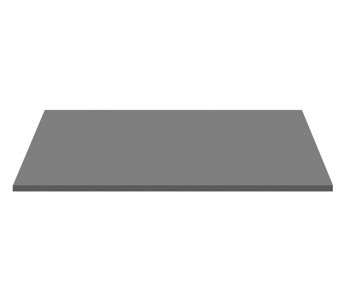 Aloni Wastafeltablet Mdf (152.4x45.5x2.6 Cm) - Mat Grijs