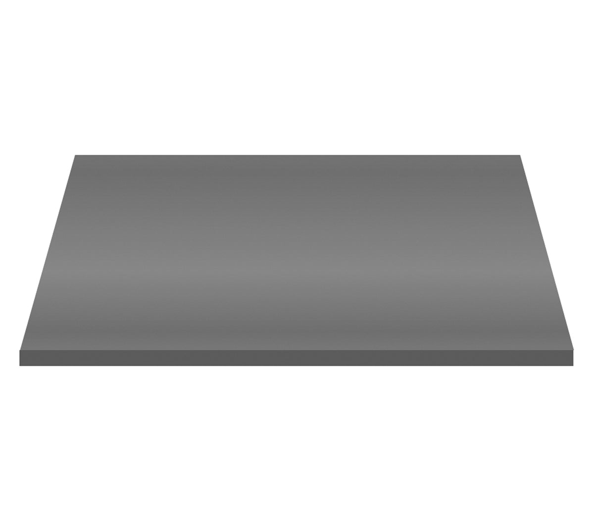 Aloni Wastafeltablet Mdf (76.4x45.5x2.6 Cm) - Glanzend Grijs