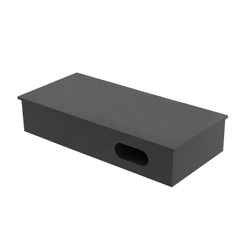 Solid Surface Wastafel Met Handdoek Uitsparing (80x35x15cm)