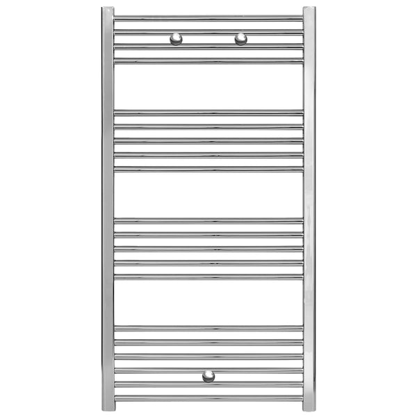 Handdoekradiator Links/rechts Aansluiting Chroom 1200x600 391 Wattx