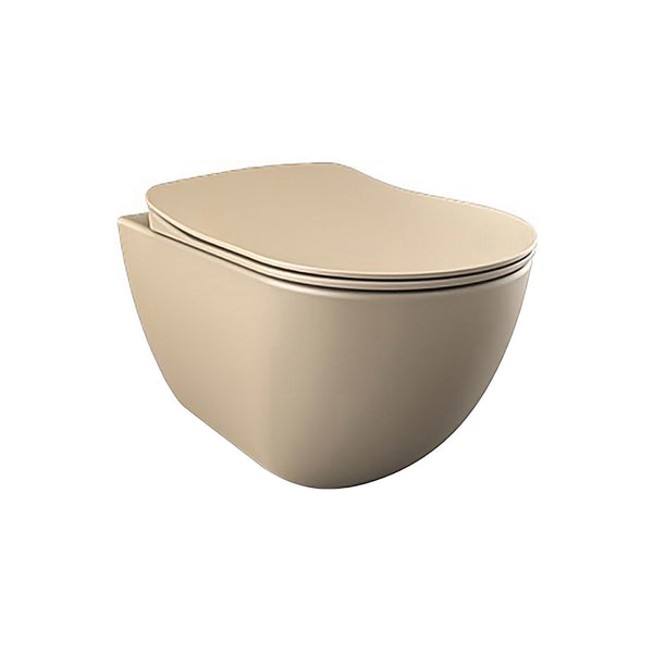 CREAVIT FREE HANGTOILET - RANDLOOS - ZONDER ZITTING - MAT CAPPUCCINO