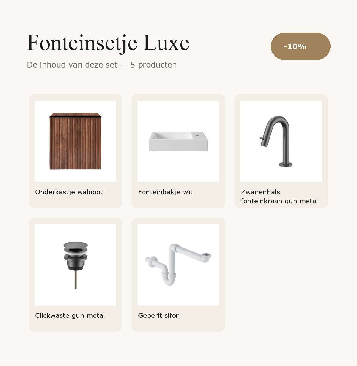 Fonteinsetje Luxe