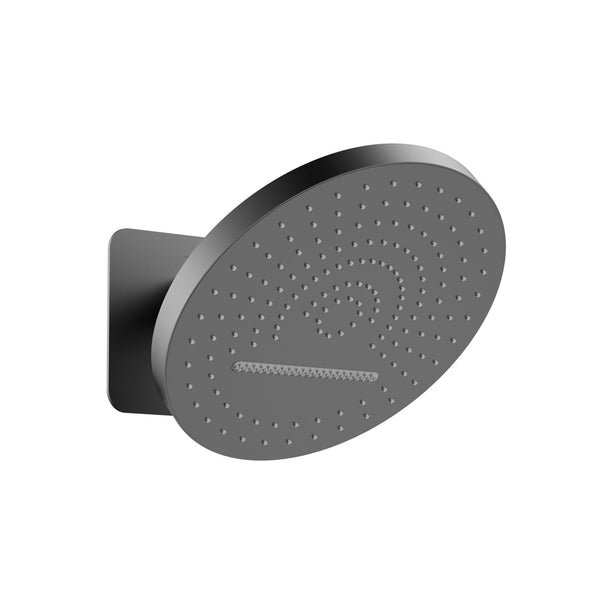 UNIFORMA HOOFDDOUCHE TROPICAL RAIN XL - 2 STANDEN - MUURMONTAGE - MET INBOUWBOX - 32 CM - GUNMETAL (PVD)