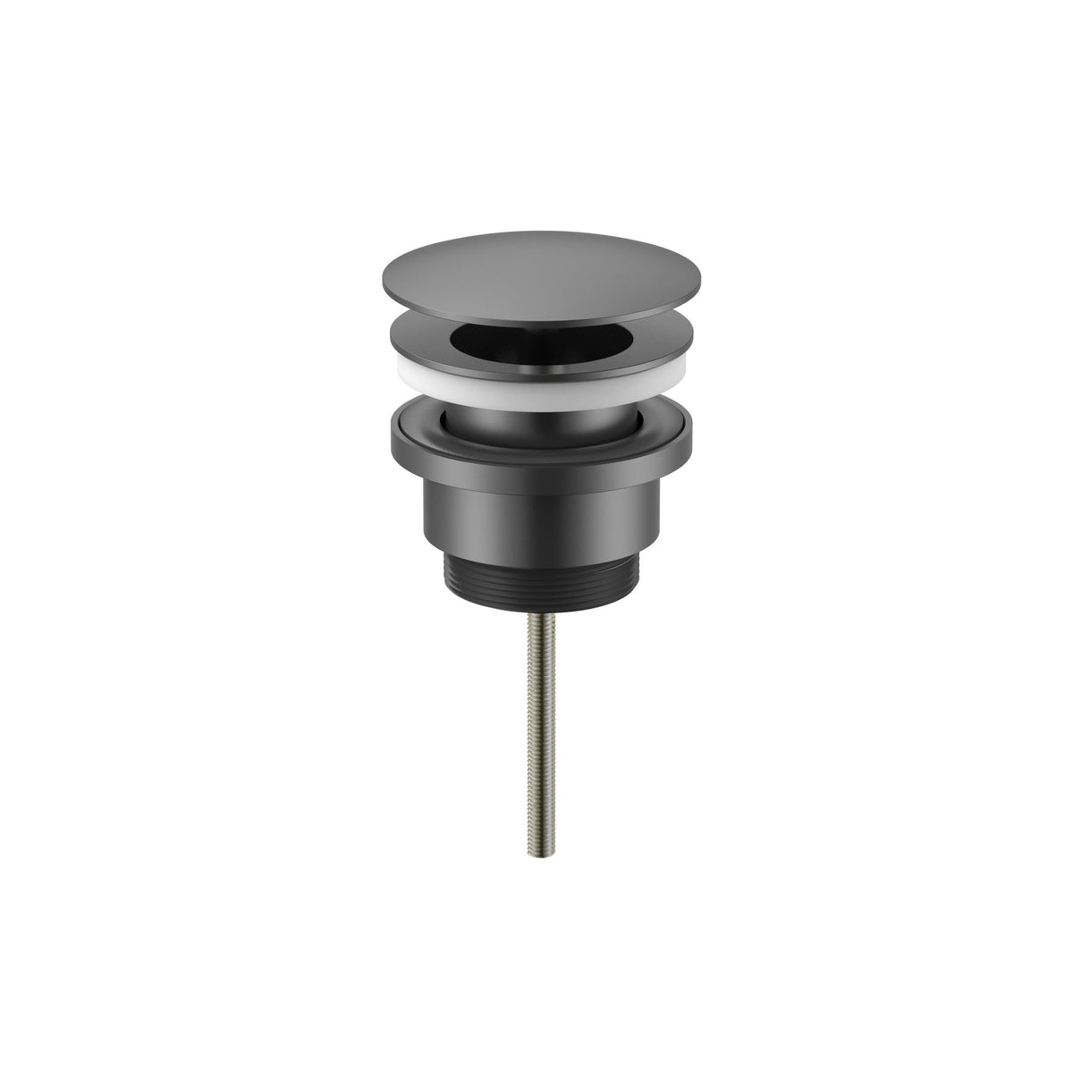 UNIFORMA AFVOERPLUG - ALTIJD OPEN - GUNMETAL (PVD)