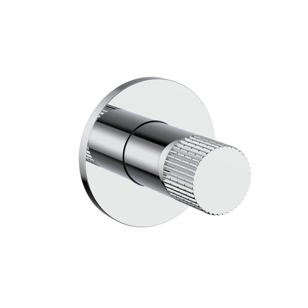 STRIA BIDETKRAAN - KOUD WATER - KNOP MET VERFIJNDE RIBBELSTRUCTUUR - CHROOM