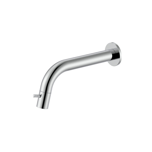 STRIA KOUDWATERKRAAN - WANDMONTAGE - INKORTBAAR - KNOP MET VERFIJNDE RIBBELSTRUCTUUR - ZONDER AFVOERPLUG - CHROOM