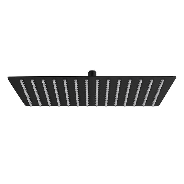 ALONI VIERKANTE REGENDOUCHEKOP RVS MAT ZWART 40X40CM