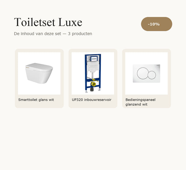 Inhoud van Toiletset Luxe — alle producten in de set